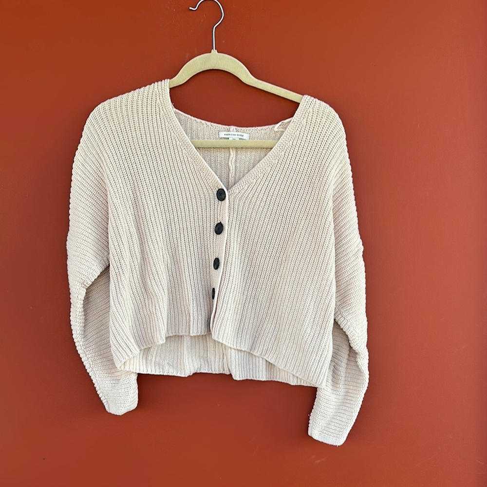 American eagle cropped cardigan